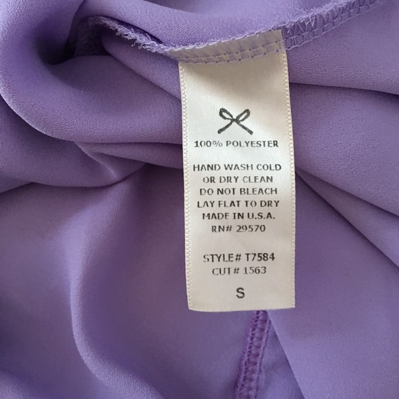 Purple bow back tank - Picture 4 of 5